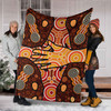 Australia Aboriginal Inspired Blanket - Aboriginal style Dot art Friendship concept