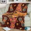 Australia Aboriginal Inspired Blanket - Aboriginal style Dot art Friendship concept