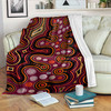 Australia Aboriginal Inspired Blanket -Aboriginal style of dot background
