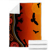 Australia Aboriginal Inspired Blanket - Australia aboriginal beautiful landscape