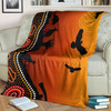 Australia Aboriginal Inspired Blanket - Australia aboriginal beautiful landscape