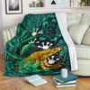 Australia Aboriginal Inspired Blanket - Dreaming Indigenous Frog