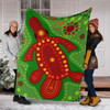 Australia Aboriginal Inspired Blanket - Platypus in aboriginal style