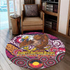 Manly Warringah Sea Eagles Naidoc Round Rug - Custom For Our Elders Round Rug