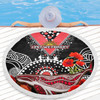 St. George Illawarra Dragons Anzac Beach Blanket - Aboriginal Inspired Whale Anzac Poppies Beach Blanket