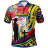 Parramatta Eels Anzac Day Watercolor Polo Shirt - Custom Parramatta Eels ANZAC Day Commemoration Poppy Flower Polo Shirt