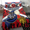Newcastle Knights Anzac Bedding Set - Newcastle Knights with Anzac Day Poppy Flower Bedding Set