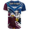 Australia  Doggies VS Manly Custom T-shirt - Australia Big Match Proud Of Culture