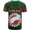 South Sydney Rabbitohs Custom T-shirt - Poppies Flower And Souths T-shirt