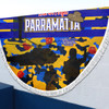Parramatta Eels Anzac Beach Blanket - Parramatta Eels Jersey Poppies Anzac Beach Blanket
