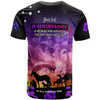 Australia War Animal Memorial Custom T-shirt - Spirit Live On Purple Poppy T-shirt