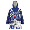 Australia  Naidoc Week Custom Snug Hoodie - For Our Elders Doggies Aboriginal Inspired Oodie Blanket