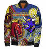 Brisbane Broncos Vs North Queensland Cowboys Custom Bomber Jacket - The Best of The Best Bomber Jacket