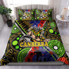 Canberra Raiders Anzac Bedding Set - Canberra Raiders with Anzac Day Poppy Flower Bedding Set