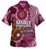 Manly Warringah Sea Eagles Hawaiian Shirt - Manly For Life Shirt