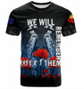 Australia Anzac Day T-shirt - Anzac Day Soldier We Will Remember Them T-shirt Blue