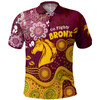 Brisbane Broncos Custom Polo Shirt - Go Mighty Bronx Polo Shirt