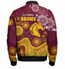 Brisbane Broncos Custom Bomber Jacket - Go Mighty Bronx Bomber Jacket