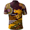 Brisbane Broncos Custom Polo Shirt - Go! Let's go! Up The Mighty Bronx Home Jersey Polo Shirt