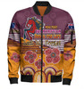 Brisbane Broncos Anzac Custom Bomber Jacket - Anzac Day Bronxnation for Life Bomber Jacket