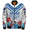 Canterbury-Bankstown Bulldogs Anzac Custom Bomber Jacket - Anzac Day I'm With The Doggies Bomber Jacket