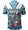 Cronulla-Sutherland Sharks Anzac Custom Polo Shirt - Up Up The Heroes Polo Shirt