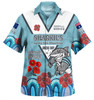 Cronulla-Sutherland Sharks Anzac Custom Hawaiian Shirt - Up Up The Heroes Shirt
