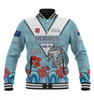 Cronulla-Sutherland Sharks Anzac Custom Baseball Jacket - Up Up The Heroes Jacket