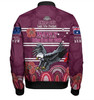 Manly Warringah Sea Eagles Anzac Custom Bomber Jacket - Manly Bring it on 2023 Bomber Jacket