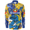 Parramatta Eels Naidoc Week Custom Long Sleeve Shirt - For Our Elders Go With Sparky Shirt