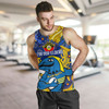 Parramatta Eels Naidoc Week Custom Men Tank Top - For Our Elders Go With Sparky Tank Top