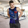 Australia Anzac Day Custom Men Tank Top - Lest We Forget Poppy Flag Tank Top