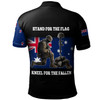 New Zealand Anzac Day Custom Polo Shirt - Stand For The Flag Kneel For The Fallen Polo Shirt2