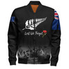 New Zealand Anzac Day Custom Bomber Jacket - Stand For The Flag Kneel For The Fallen Bomber Jacket