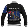 New Zealand Anzac Day Custom Baseball Jacket - Stand For The Flag Kneel For The Fallen Jacket