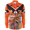 Wests Tigers Anzac Day Custom Long Sleeve Shirt - Tigers Anzac Quotes Shirt