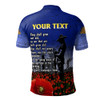 Australia Anzac Day Polo Shirt - Anzac Lest We Forget Poppy Flag Polo Shirt2