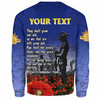 Australia Anzac Day Sweatshirt - Anzac Lest We Forget Poppy Flag Sweatshirt