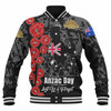 Australia  Anzac Custom Baseball Jacket - Lest We Forget Black Style Jacket