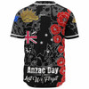 Australia  Anzac Custom Baseball Shirt - Lest We Forget Black Style Shirt