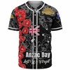 Australia  Anzac Custom Baseball Shirt - Lest We Forget Black Style Shirt