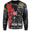 Australia  Anzac Custom Sweatshirt - Lest We Forget Black Style Sweatshirt