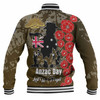 Australia  Anzac Custom Baseball Jacket - Lest We Forget Green Style Jacket