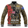 Australia  Anzac Custom Baseball Jacket - Lest We Forget Green Style Jacket