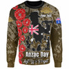 Australia  Anzac Custom Sweatshirt - Lest We Forget Green Style Sweatshirt