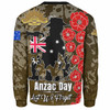 Australia  Anzac Custom Sweatshirt - Lest We Forget Green Style Sweatshirt