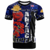 Australia  Anzac Custom T-shirt - Anzac day Lest We Forget With Poppies And Camo Pattern T-shirt