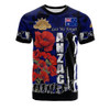 Australia  Anzac Custom T-shirt - Anzac day Lest We Forget With Poppies And Camo Pattern T-shirt1