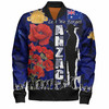 Australia  Anzac Custom Bomber Jacket - Anzac day Lest We Forget With Poppies And Camo Pattern Bomber Jacket