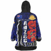 Australia  Anzac Custom Snug Hoodie - Anzac day Lest We Forget With Poppies And Camo Pattern Oodie